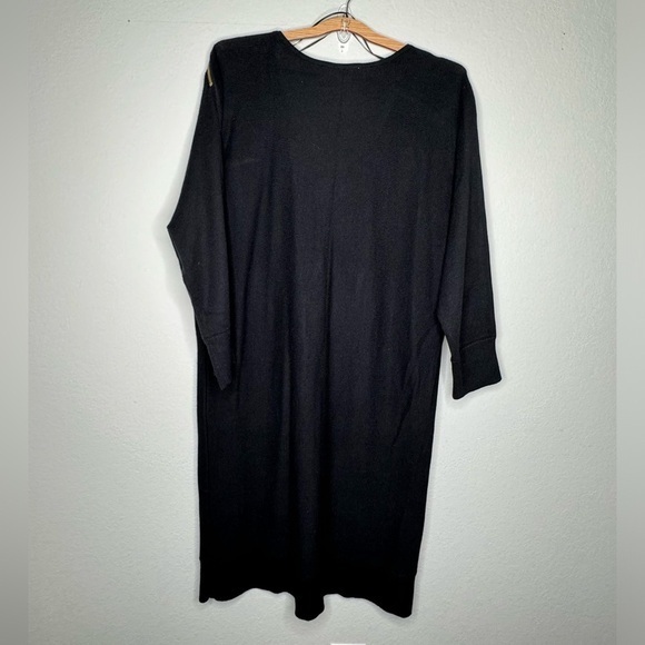Michael Kors Black and Gold Zipper Shift Dress- Sz XL - Picture 2 of 8